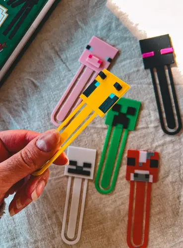 Marcapáginas Colección De Minecraft (pack 6 Un) - Foto 5