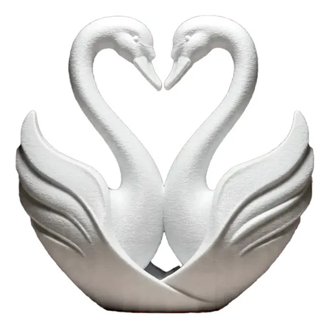 Figura Decorativa - Corazón De Cisnes 1