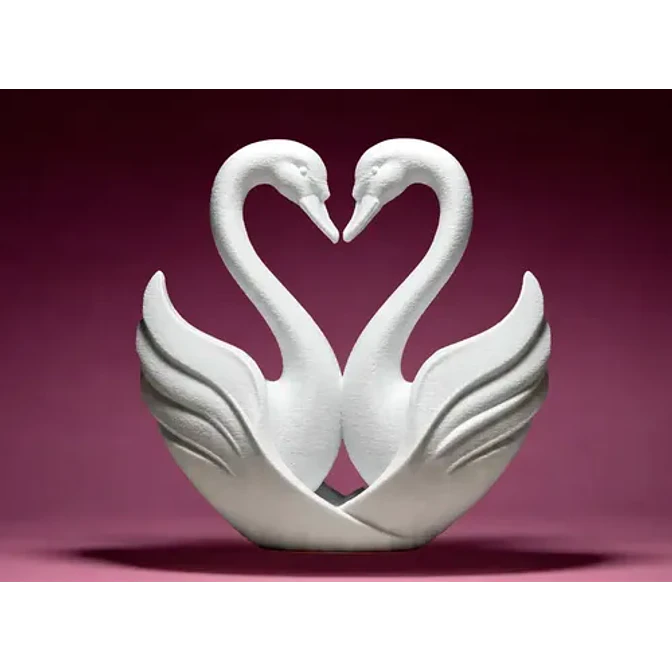 Figura Decorativa - Corazón De Cisnes 2