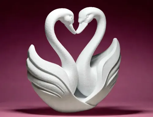 Figura Decorativa - Corazón De Cisnes - Foto 3