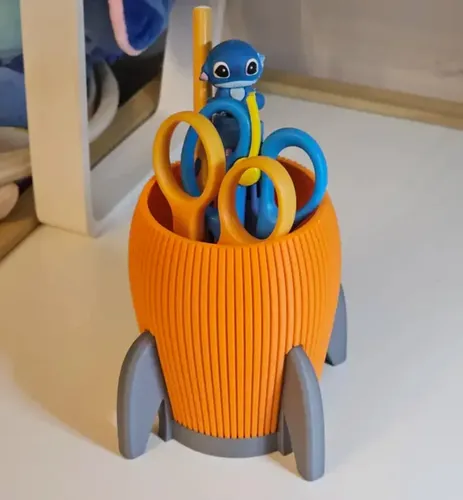 Portalápices Diseño Cohete