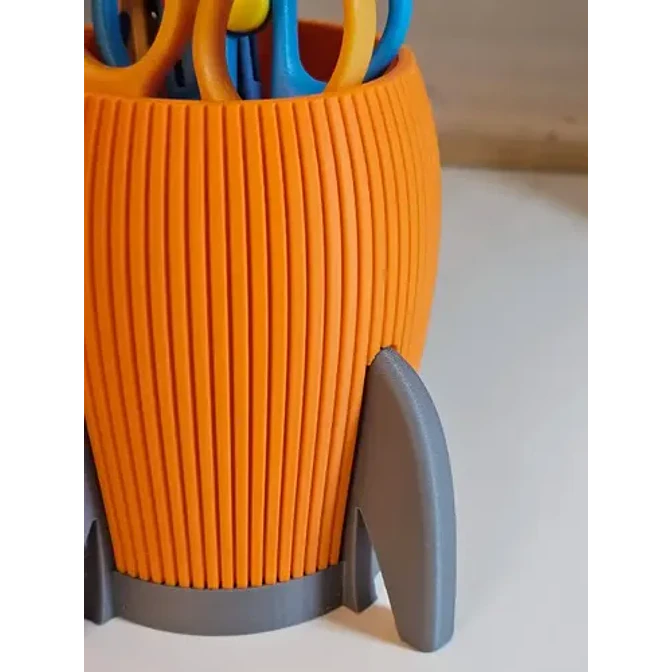 Portalápices Diseño Cohete 3