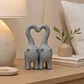 Figura Decorativa - Gatitos Con Cola Corazón - Miniatura 1