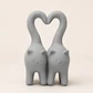 Figura Decorativa - Gatitos Con Cola Corazón - Miniatura 3