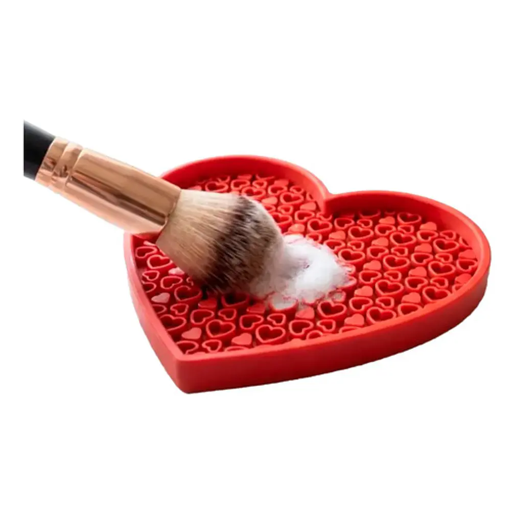 Limpiador De Brochas De Maquillaje - Diseño Corazón 1