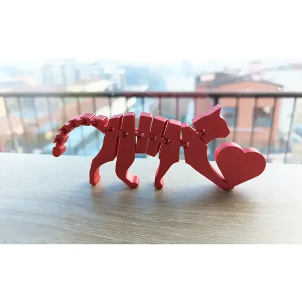 Figura Decorativa Flexicat Con Corazón - San Valentín 3