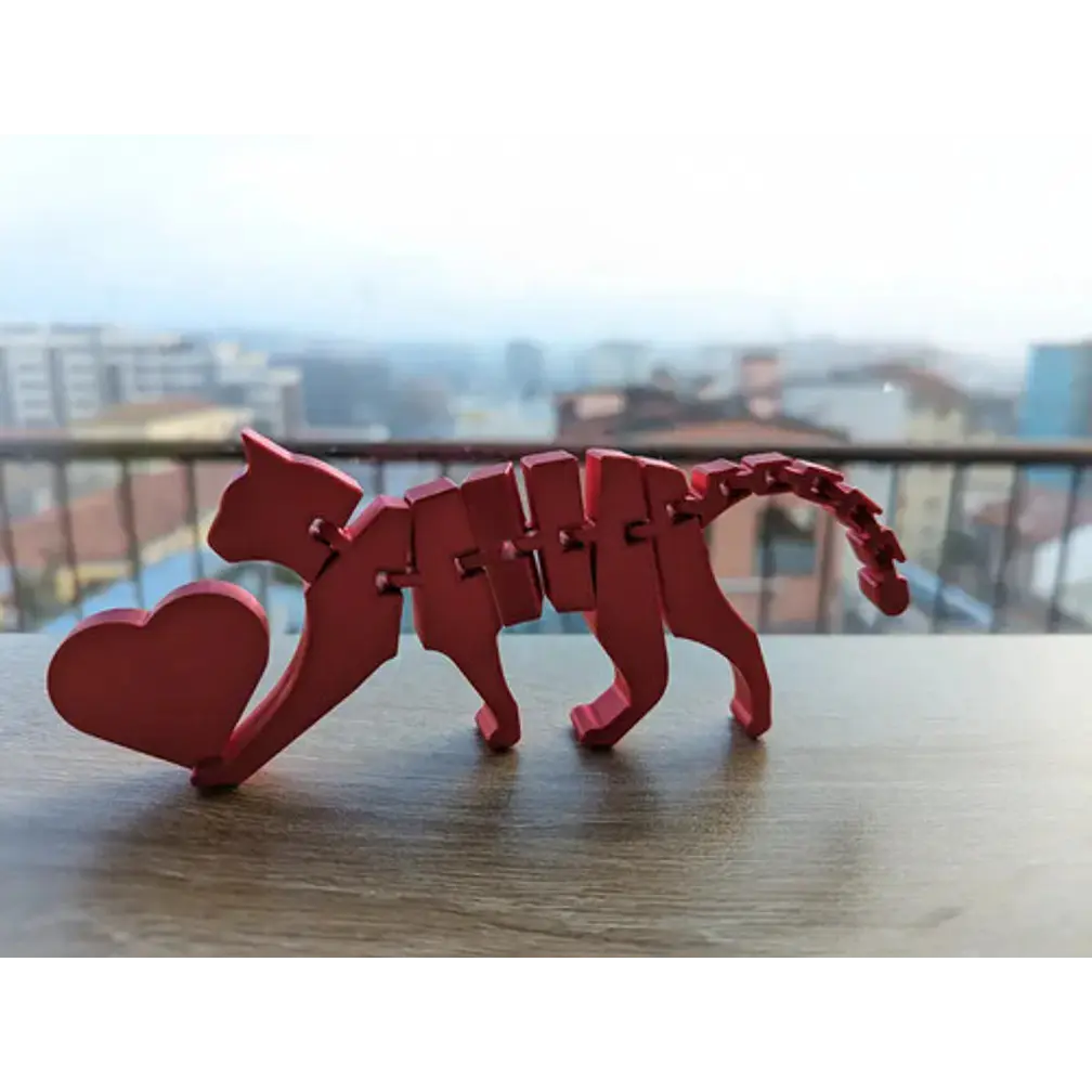 Figura Decorativa Flexicat Con Corazón - San Valentín 4