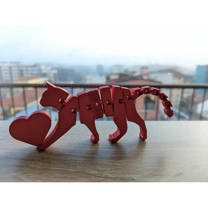 Figura Decorativa Flexicat Con Corazón - San Valentín 4