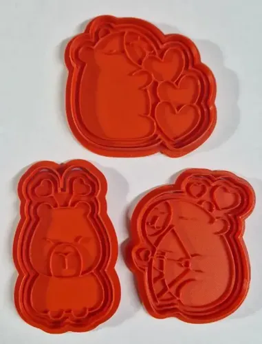 Cortadores De Galletas De Capibara - San Valentín - Foto 3