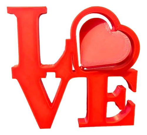 Figura Decorativa - Letrero De Amor Con Corazón