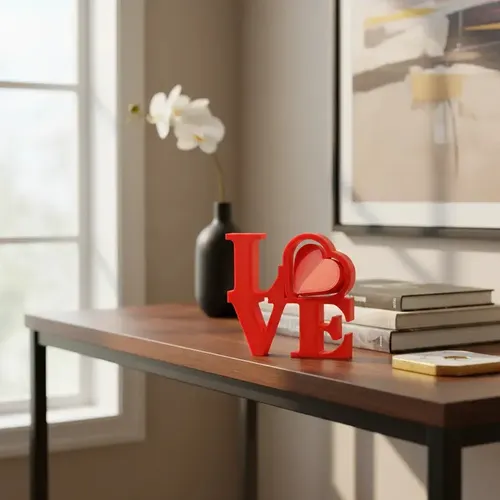 Figura Decorativa - Letrero De Amor Con Corazón - Foto 4