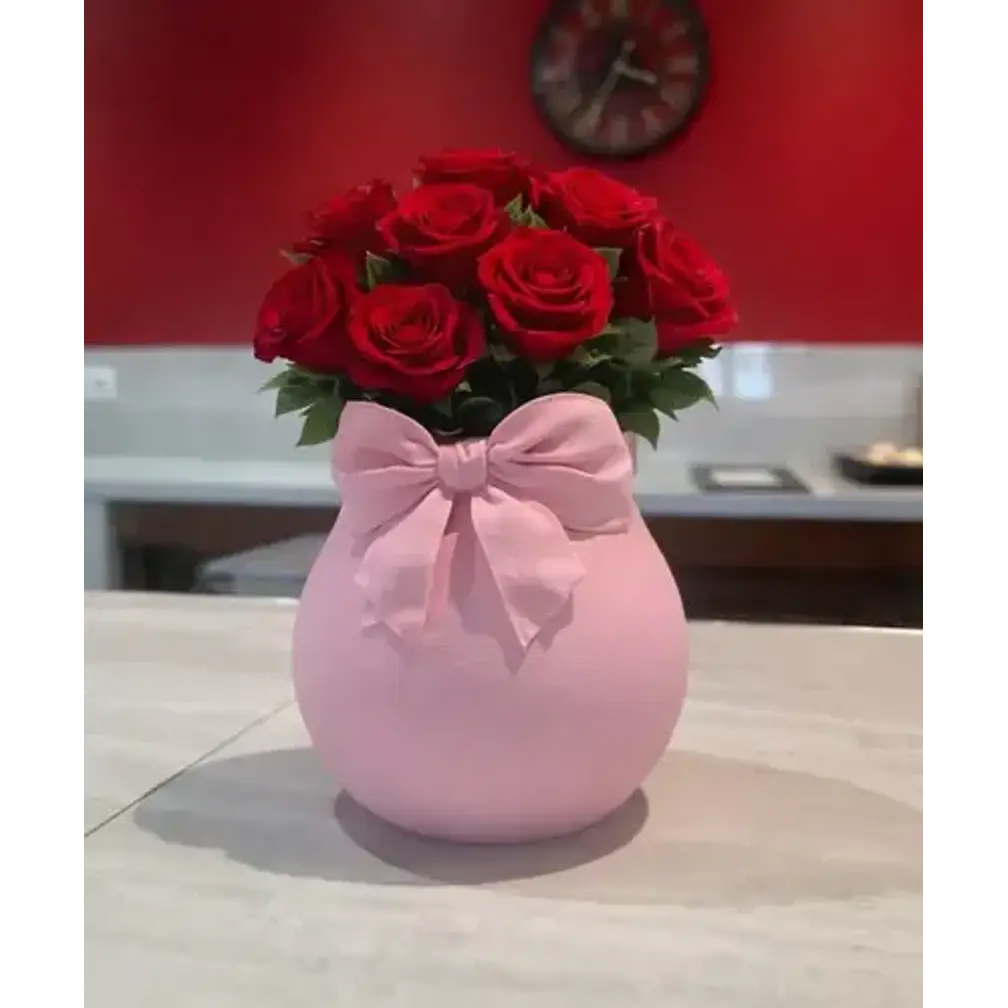 Jarrón Con Lazo - San Valentín 3