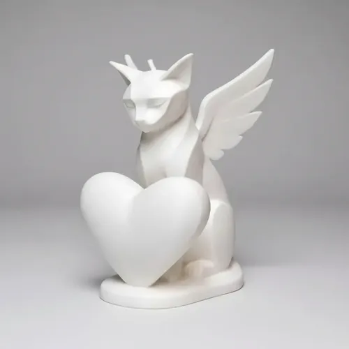 Figura Decoración- Escultura Gato Alado Moderno - Foto 2