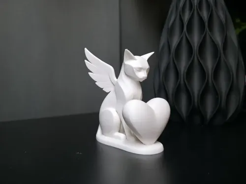 Figura Decoración- Escultura Gato Alado Moderno - Foto 6