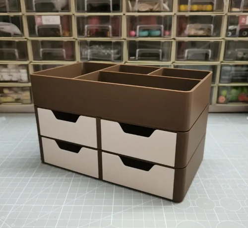 Organizador De Escritorio Apilable Con Cajones - Foto 2