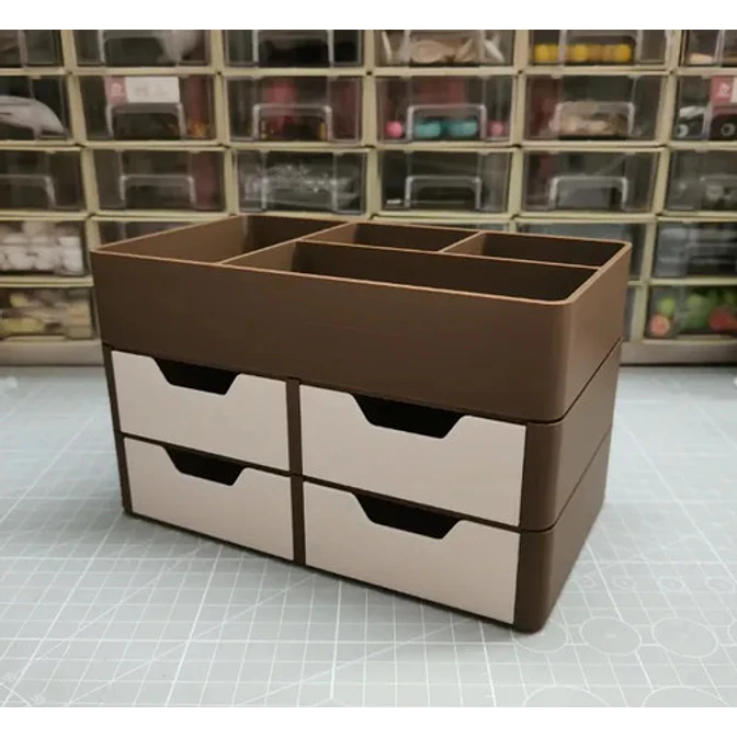 Organizador De Escritorio Apilable Con Cajones 2
