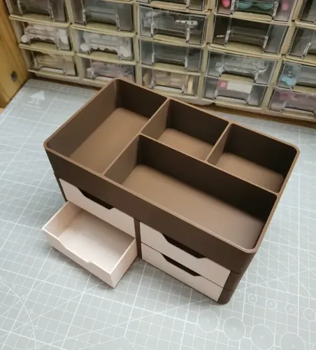 Organizador De Escritorio Apilable Con Cajones - Foto 3