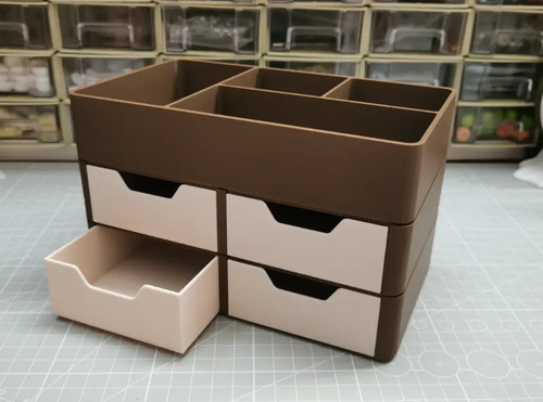Organizador De Escritorio Apilable Con Cajones - Foto 4