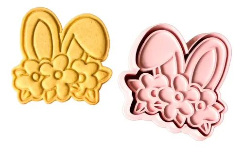 Cortador Y Sello De Galletas - Orejas De Conejito De Pascua
