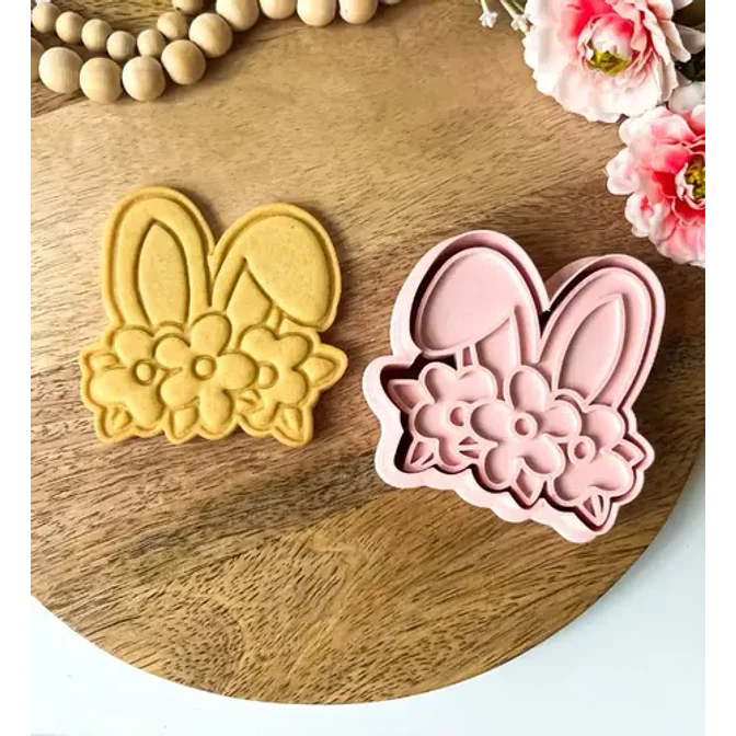 Cortador Y Sello De Galletas - Orejas De Conejito De Pascua 2