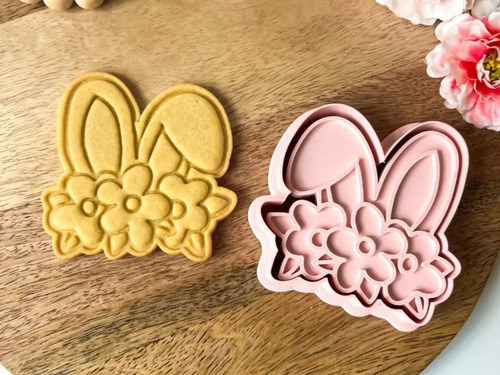 Cortador Y Sello De Galletas - Orejas De Conejito De Pascua - Foto 3