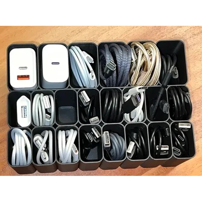 Organizador De Escritorio Para Cables Usb 2