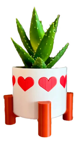 Maceta De Corazones - San Valentín