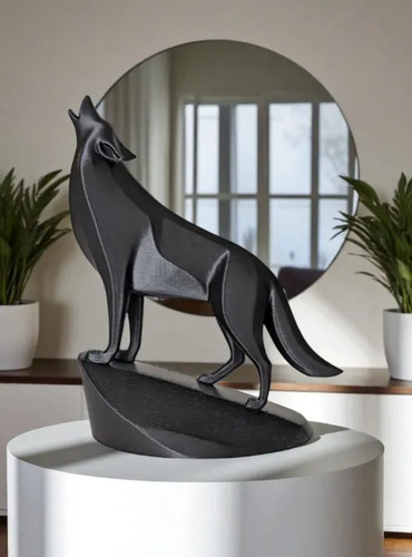 Escultura Lobo Aullador - Foto 3