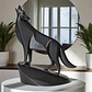 Escultura Lobo Aullador - Miniatura 3