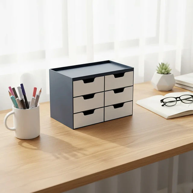 Organizador De Escritorio Con Cajones