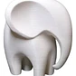 Escultura Elefante Minimalista Blanco - Miniatura 1