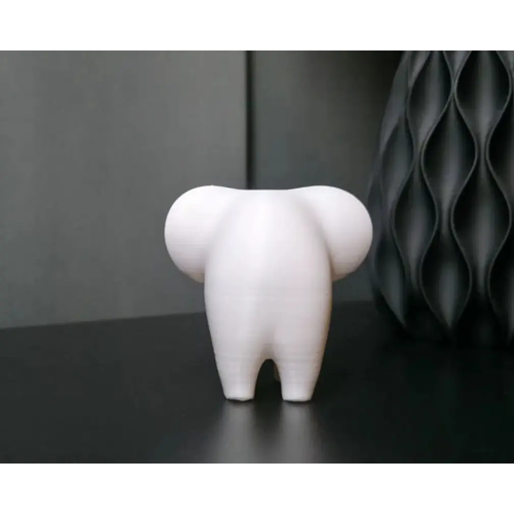 Escultura Elefante Minimalista Blanco 3