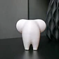 Escultura Elefante Minimalista Blanco - Miniatura 3