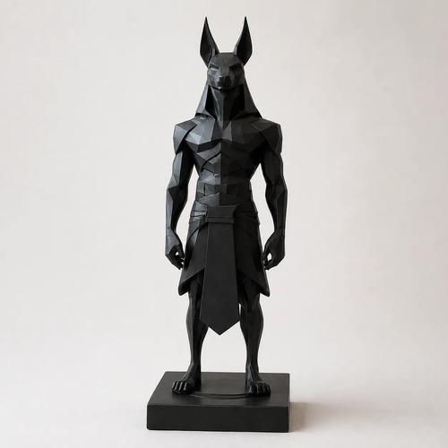 Escultura Decorativa Original De Anubis