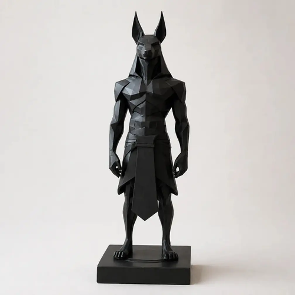 Escultura Decorativa Original De Anubis 1