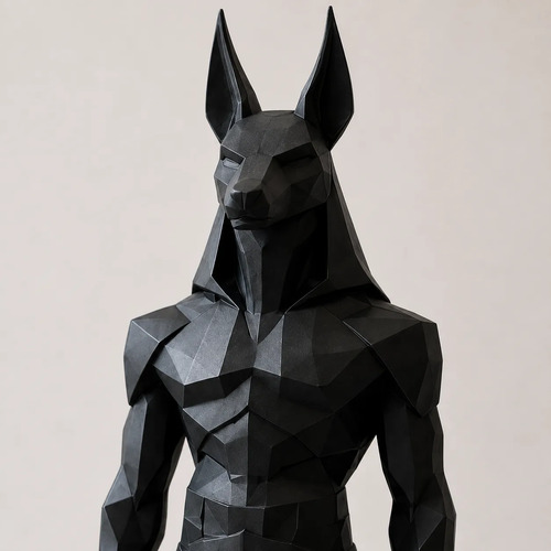 Escultura Decorativa Original De Anubis - Foto 2