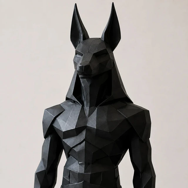 Escultura Decorativa Original De Anubis