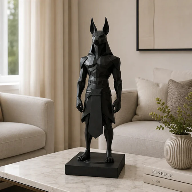 Escultura Decorativa Original De Anubis 3