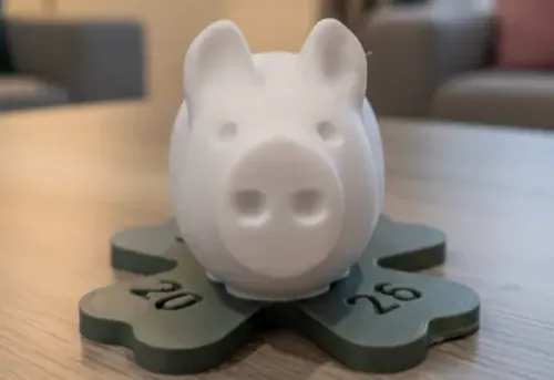 Figura Decorativa De Cerdo De La Suerte Año Nuevo 2026
