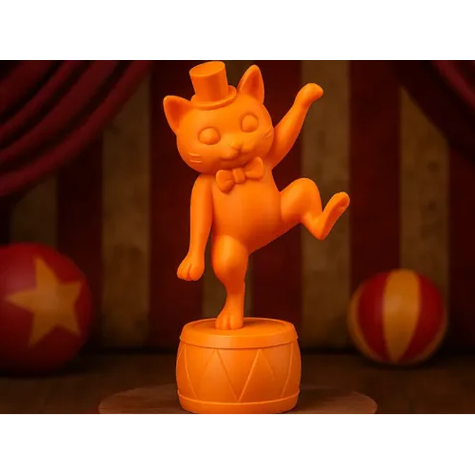Escultura Gato De Circo Bailarín 2