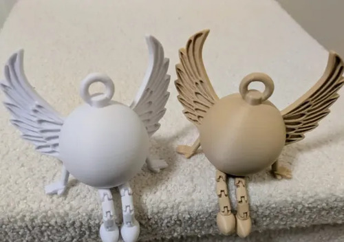 Figura Decorativo Ángel Articulado (sentado) - Pack 2