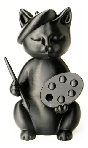 Escultura Gato Pintor