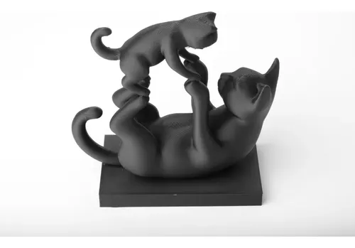 Escultura Gatos Fraternales