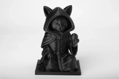 Escultura Gato Negro Mago