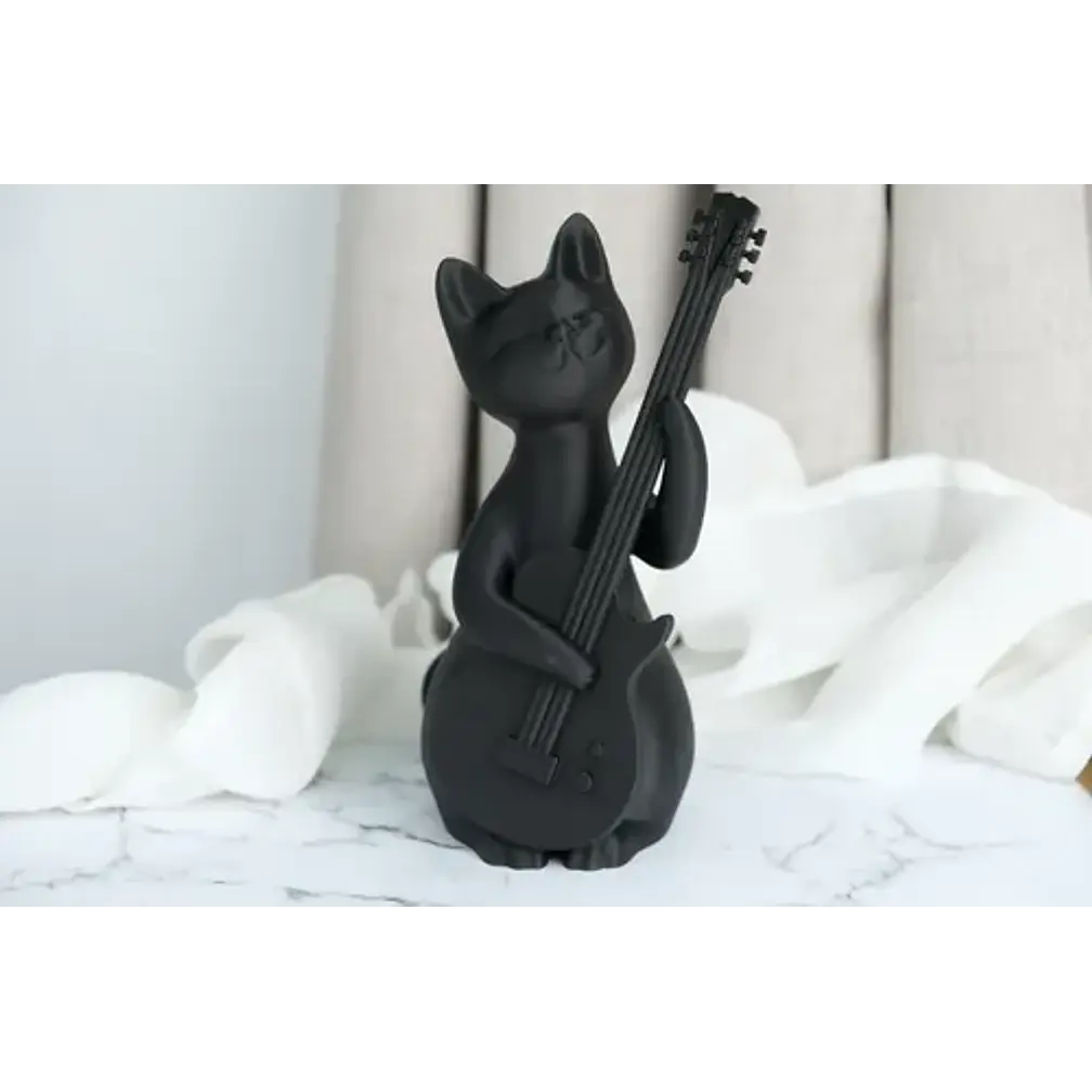 Escultura Gato Rockstar 1