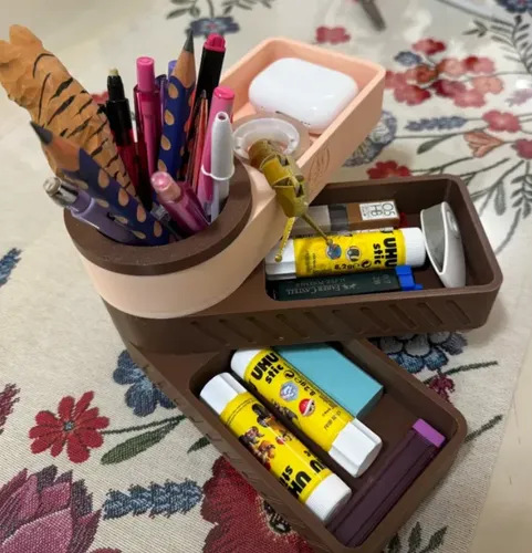 Organizador De Escritorio Con Pisos Giratorio - Foto 2
