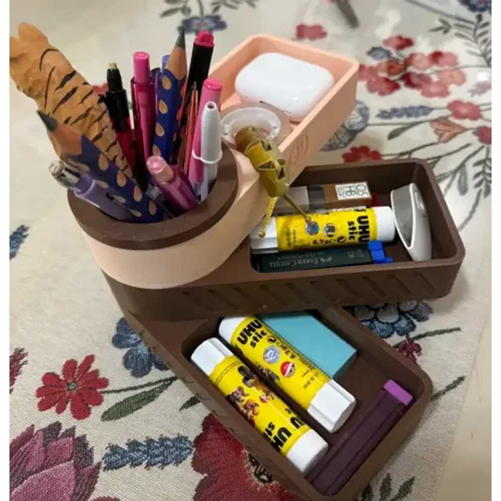 Organizador De Escritorio Con Pisos Giratorio 2