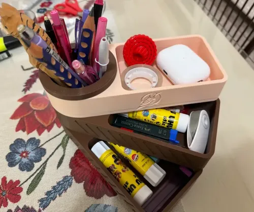 Organizador De Escritorio Con Pisos Giratorio - Foto 3