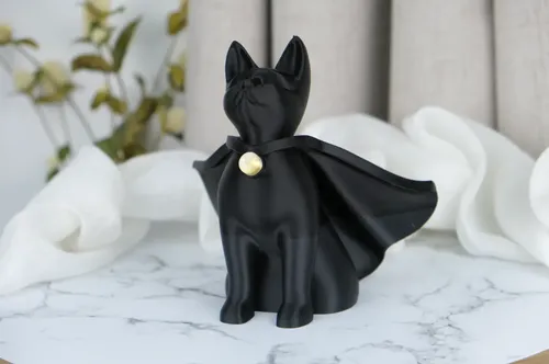 Escultura Gato Superhéroe
