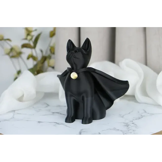 Escultura Gato Superhéroe